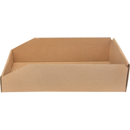 Deep Corrugated Parts Bins, 9-3/4" W x 17-1/4" D x 4-1/2" H, Beige Sécurité Médic