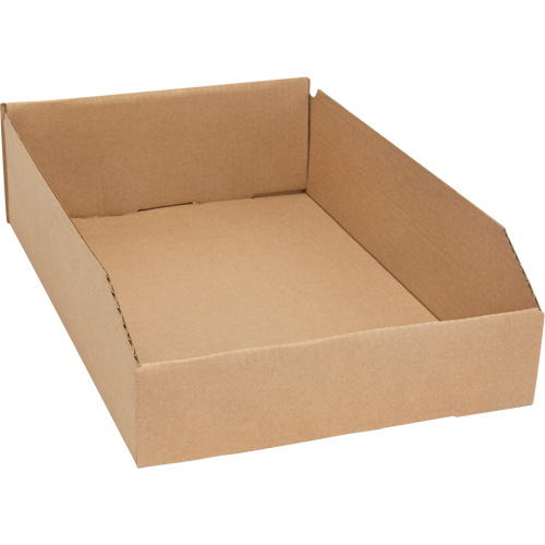 Deep Corrugated Parts Bins, 11-3/4" W x 17-1/4" D x 4-1/2" H, Beige Sécurité Médic