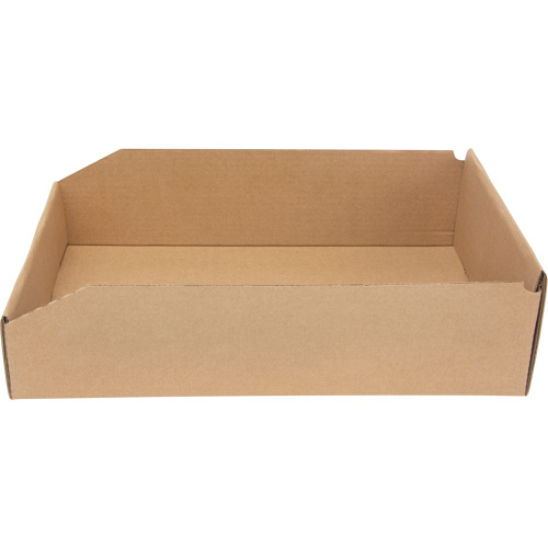 Deep Corrugated Parts Bins, 11-3/4" W x 17-1/4" D x 4-1/2" H, Beige Sécurité Médic