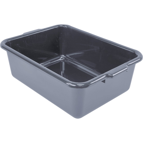Bac d'entreposage tout usage &agrave; fond plat, 7" ha x 15" p x 21" lo, Plastique, Gris Sécurité Médic