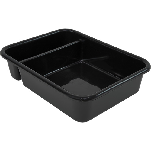 All-Purpose Compartmentalized Storage Tub, 7" H x 15" D x 20" L, Plastic, Black Sécurité Médic