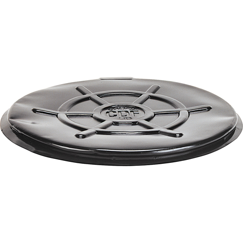Protective Drum Lids, Open Top, Fits: 55 US gal (45 imp. gal.), Black Sécurité Médic