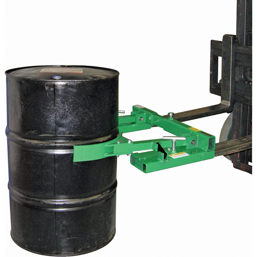 Gravity-Actuated Mechanical Auto-Grip Drum Lift, For 30 - 85 US Gal. (25 - 70 Imperial Gal.) Sécurité Médic