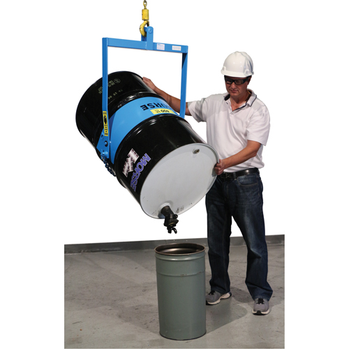 Leveurs de baril - Inclinaison manuelle, Baril de 55 gal. US (45 gal. imp.), Capacit&eacute; 800 lb/363 kg Sécurité Médic