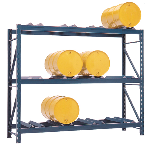 Rayonnages pour barils, 12 barils, 112" la x 36" p x 96" h Sécurité Médic