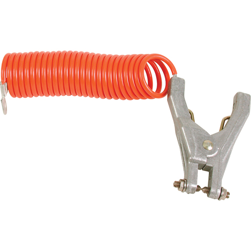 Coiled Grounding Clamps, 120" Long Sécurité Médic