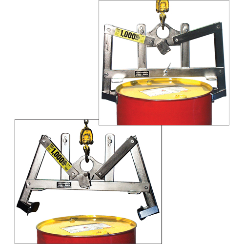 Automatic Vertical Drum Lifters, 55 US gal. (45 Imperial Gal.), 1000 lbs./454 kg. Cap. Sécurité Médic