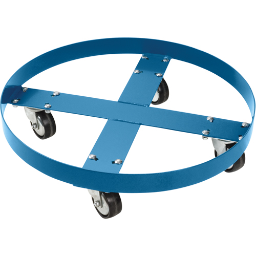 Chariot pour baril, Acier, Capacit&eacute;e 750 lb, Diam&egrave;tre 24", Roue en Polyol&eacute;fine Sécurité Médic