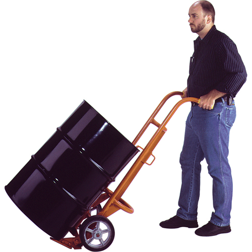 Chariots ergonomiques pour baril, Fabriqu&eacute; en Acier, 55 - 85 gal. US (45 - 70 gal. imp.) Sécurité Médic