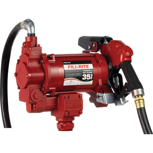 AC Utility Rotary Vane Pumps with Nozzle, 115/230 V, 35 GPM Sécurité Médic