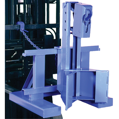 Manipulateur de barils MORSPEED 1500 pour chariot &eacute;l&eacute;vateur, Pour 55 gal. US (45 gal. imp.) Sécurité Médic