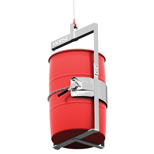 Stainless Steel Below-Hook Drum Lifter, 30 - 55 US Gal. (25 - 45 Imperial Gal.), 1000 lbs./454 kg Cap. Sécurité Médic