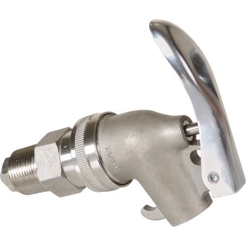 Manual Drum Faucet, Stainless Steel, 3/4" NPT Sécurité Médic