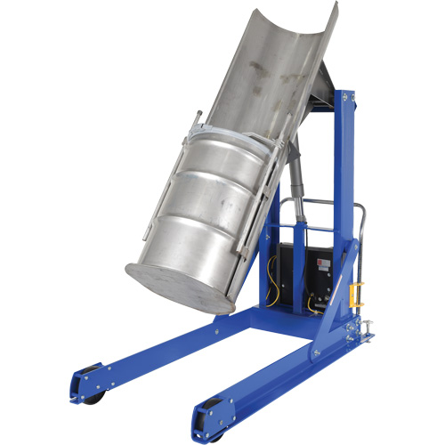 Tombereau hydraulique portatif pour baril, Pour 30 - 55 gal. US (25 - 45,8 gal. imp.) Sécurité Médic