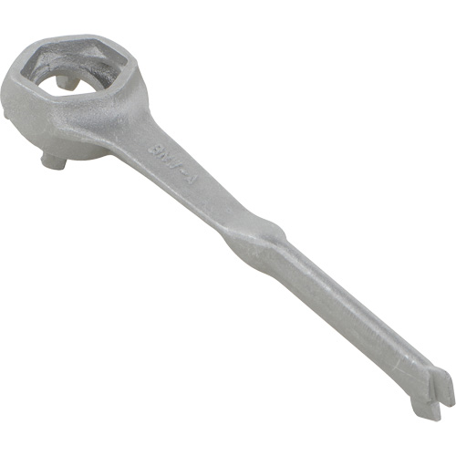 Single Ended Specialty Bung Nut Wrench, 1-1/2" Opening, 4-1/4" Handle, Non-Sparking Aluminum Sécurité Médic