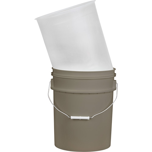 Plastic Pail Liner, 11-1/4" Dia. x 14" H, 5 US gal (4.16 imp. Gal.) Capacity Sécurité Médic