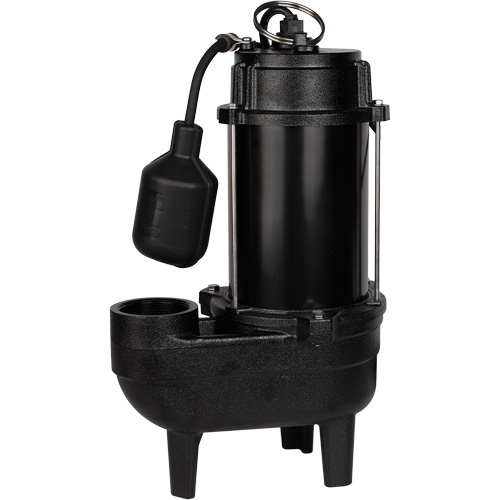 Cast Iron Sewage Pump, 120 V, 9.5 A, 6000 GPH, 1/2 HP Sécurité Médic