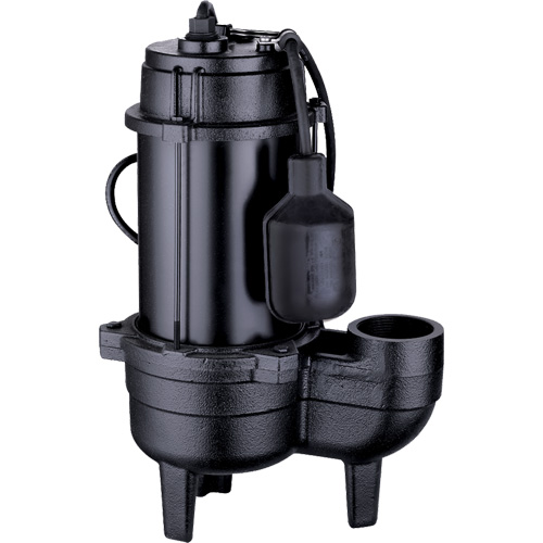 Cast Iron Sewage Pump, 120 V, 9.5 A, 6000 GPH, 1/2 HP Sécurité Médic
