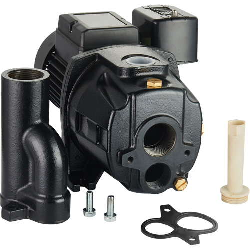 Dual Voltage Cast Iron Convertible Jet Pump, 115 V/230 V, 1100 GPH, 1/2 HP Sécurité Médic