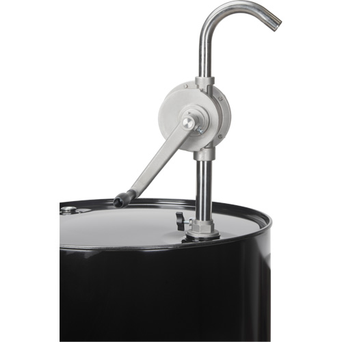 Rotary Type Drum Pump, Stainless Steel, Fits 55 Gal., 12 oz./Stroke Sécurité Médic