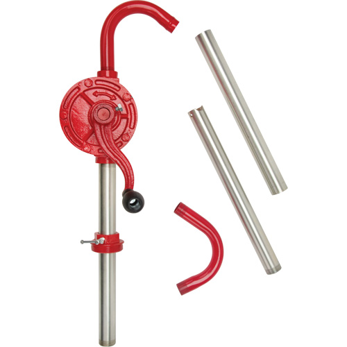 Rotary Type Drum Pump, Cast Iron/Steel, Fits 30-55 Gal., 8 oz./Stroke Sécurité Médic