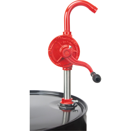 Rotary Type Drum Pump, Cast Iron/Steel, Fits 30-55 Gal., 8 oz./Stroke Sécurité Médic