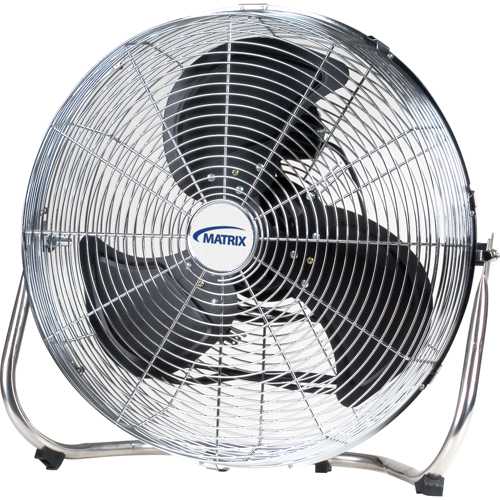 Ventilateur sur pied haute vitesse, Commercial, 3 vitesses, Diam&egrave;tre de 18" Sécurité Médic