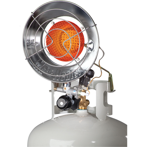 Single Tank-Top Heater, Radiant Heat, Propane, 15000 BTU/H Sécurité Médic