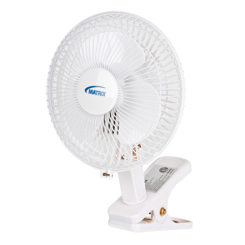 Ventilateur &agrave; pince & de bureau, Diam&egrave;tre 6", 2 vitesses Sécurité Médic