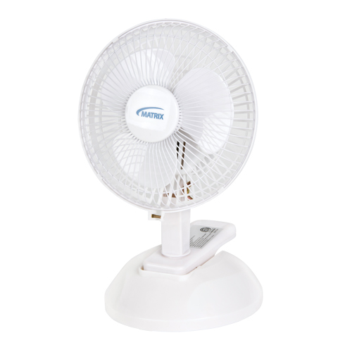 Ventilateur &agrave; pince & de bureau, Diam&egrave;tre 6", 2 vitesses Sécurité Médic