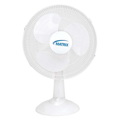 Ventilateur oscillant &agrave; boutons-poussoirs pour bureau, Diam&egrave;tre 16", 3 vitesses Sécurité Médic