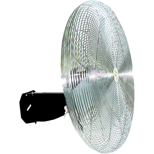 Ventilateur mural oscillant, Industriel, 3 vitesses, Diam&egrave;tre de 30" Sécurité Médic