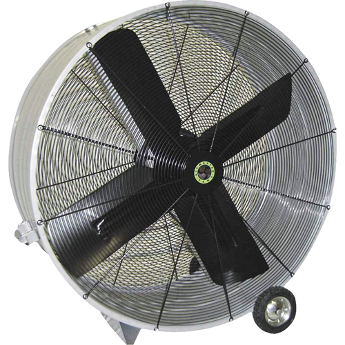 Belt Drive Drum Fans, Industrial, 1 Speed, 48" Diameter Sécurité Médic