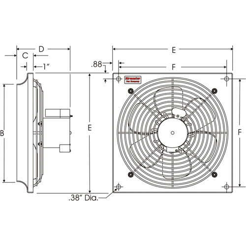 All Purpose Wall Fans, Commercial, 2 Speed, 10" Diameter Sécurité Médic