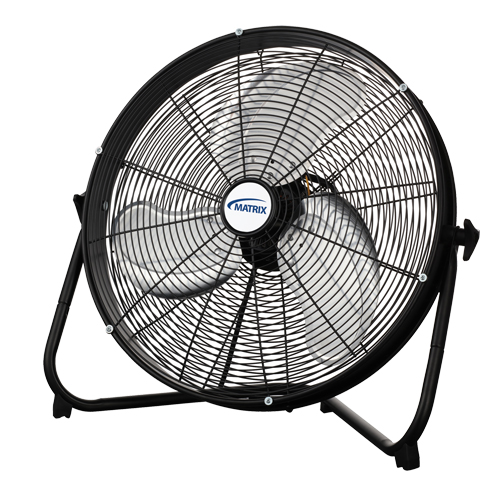 Ventilateur de plancher &agrave; haute v&eacute;locit&eacute;, Commercial, 3 vitesses, Diam&egrave;tre de 20" Sécurité Médic