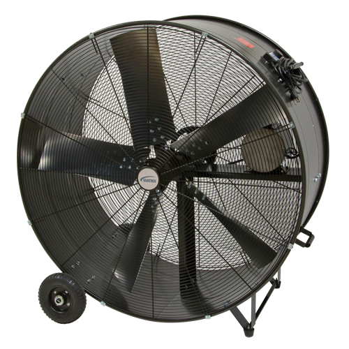 Heavy-Duty Fixed Belt Drive Drum Fan, Industrial, 2 Speed, 42" Diameter Sécurité Médic