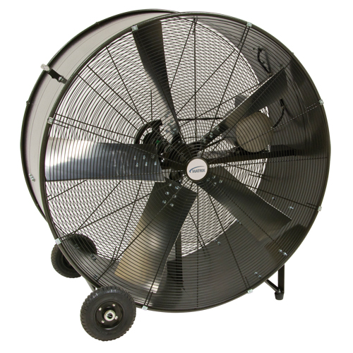 Heavy-Duty Fixed Belt Drive Drum Fan, Industrial, 2 Speed, 42" Diameter Sécurité Médic