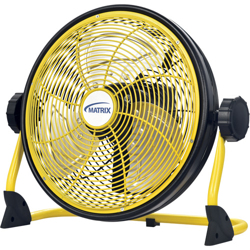 Rechargeable Indoor/Outdoor Fan with USB port, Commercial, Variable Speed, 12" Diameter Sécurité Médic