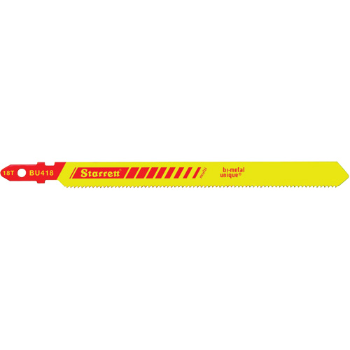 Lames pour scie sauteuse Unified Shank, Bim&eacute;tal, 4" lo, 18 dents par pouce Sécurité Médic