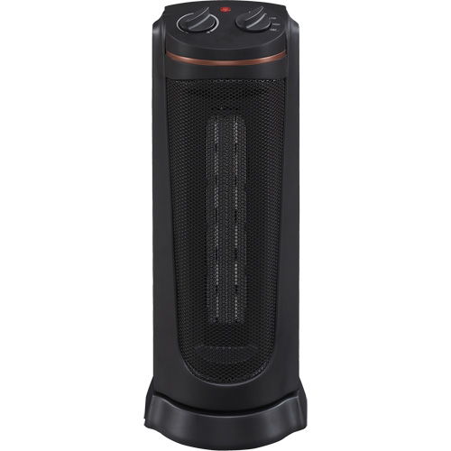 Oscillating Tower Heater, Ceramic, Electric, 5200 BTU/H Sécurité Médic