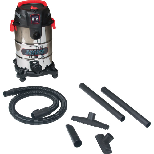 Aspirateur, Secs-humides, 6 CV, 8 gal. US (30,3 litres) Sécurité Médic