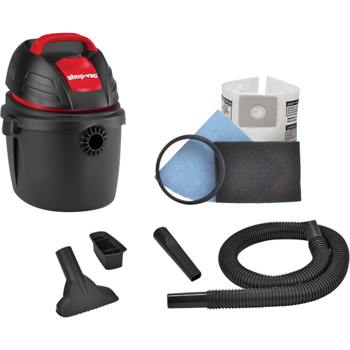 Portable Shop Vacuum, Wet-Dry, 2.5 HP, 2.5 US Gal. (9.5 Litres) Sécurité Médic