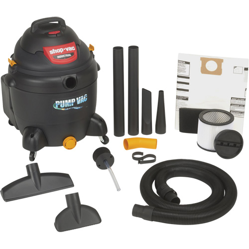 Built-In Pump Shop Vacuum, Wet-Dry, 6 HP, 18 US Gal. (68.1 Litres) Sécurité Médic