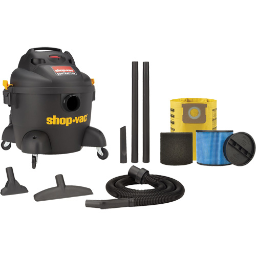 Contractor Series Shop Vacuum, Wet-Dry, 3.5 HP, 6 US Gal. (22.7 Litres) Sécurité Médic