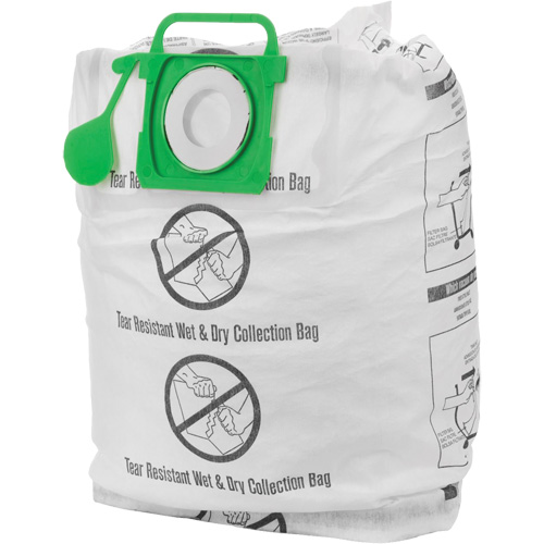 Tear-Resistant Wet/Dry Collection Vacuum Bags, 5 - 10 US gal. Sécurité Médic
