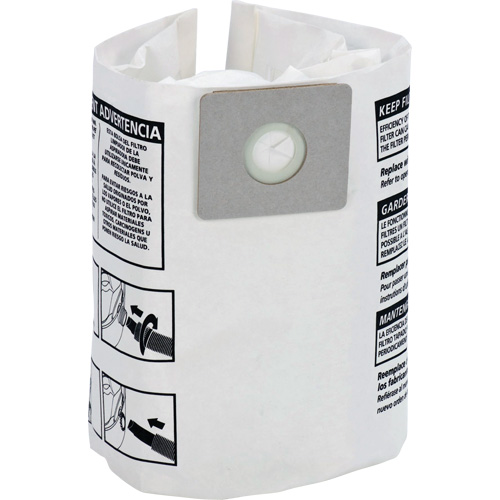 Disposable Dry Filter Bags, 4 US gal. Sécurité Médic