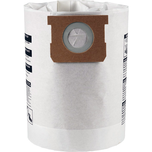 Sacs filtrants pour d&eacute;bris secs jetables de type F, 10 - 14 gal. US Sécurité Médic