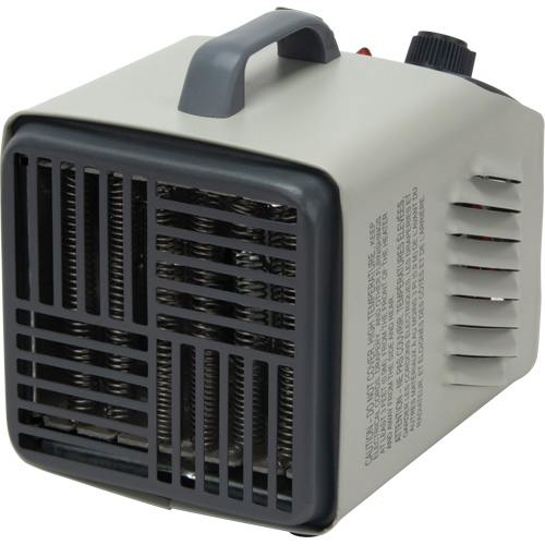 Personal Metal Shop Heater with Thermostat, Fan, Electric Sécurité Médic