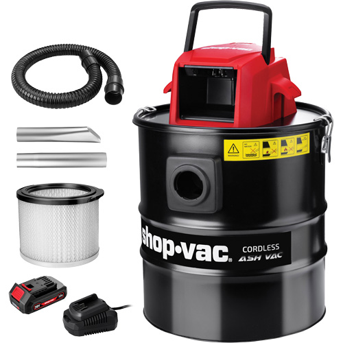 Aspirateur sans fil pour cendres, 20 V, Capacit&eacute; 5 gal. Sécurité Médic