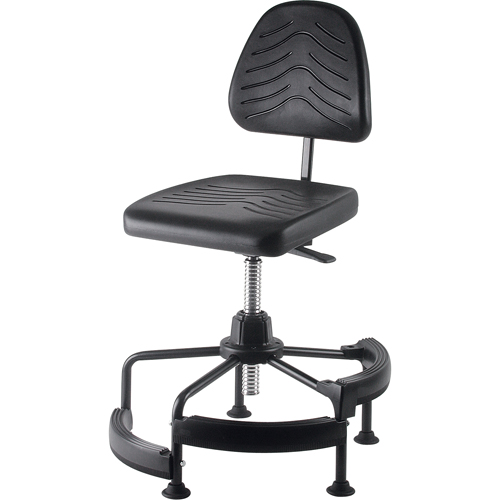 Industrial Stool, Stationary, Adjustable Height, 250 lbs. Capacity Sécurité Médic
